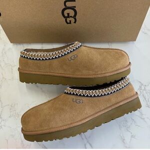 with Box /UGG Tasman Suede upper Slipper Mens Chestnut US 8-10